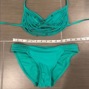 BOGO!!! Teal Beaded bikini